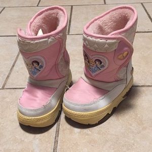 Disney Princess Snow Boots w Fur Lining, sz 9-10